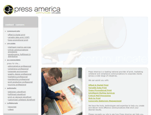 Tablet Screenshot of pressamerica.com